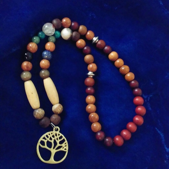 Artisan Other - HP💫OOAK Beaded Gemstone Tree of Life Necklace